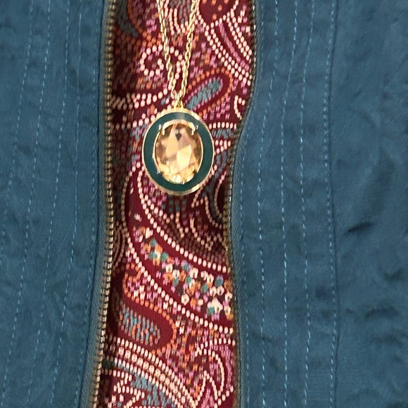 Lake Teal Green Jacket Blazer Coat Dark Teal Full Zip Up + Pockets Size Large - Picture 11 of 15